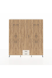 Arges Dolap 10 Raflı 2 Çekmeceli 4 Askılı 220x30x243 Aytaşı-Çam/Aytaşı