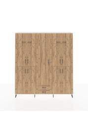 Arges Gardrop 10 Raflı 2 Çekmeceli 4 Askılı 220x30x243 Aytaşı-Çam