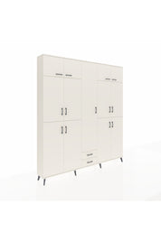 Arges Gardrop 10 Raflı 2 Çekmeceli 4 Askılı 220x30x243 Aytaşı-Aytaşı