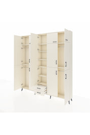 Arges Gardrop 10 Raflı 2 Çekmeceli 4 Askılı 220x30x243 Aytaşı-Aytaşı