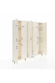 Arges Gardrop 10 Raflı 2 Çekmeceli 4 Askılı 220x30x243 Aytaşı-Aytaşı