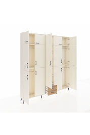 Arges Dolap 10 Raflı 2 Çekmeceli 4 Askılı 220x30x243 Aytaşı-Aytaşı/Çam