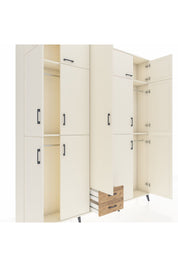 Arges Dolap 10 Raflı 2 Çekmeceli 4 Askılı 220x30x243 Aytaşı-Aytaşı/Çam