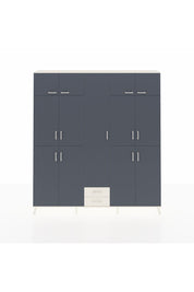 Arges Dolap 10 Raflı 2 Çekmeceli 4 Askılı 220x30x243 Aytaşı-Antrasit/Aytaşı