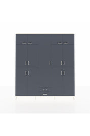 Arges Gardrop 10 Raflı 2 Çekmeceli 4 Askılı 220x30x243 Aytaşı-Antrasit