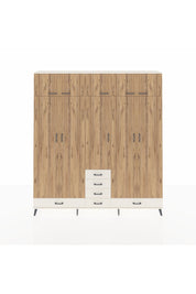 Arges Dolap 6 Raflı 6 Çekmeceli 4 Askılı 220x30x243 Aytaşı-Çam/Aytaşı