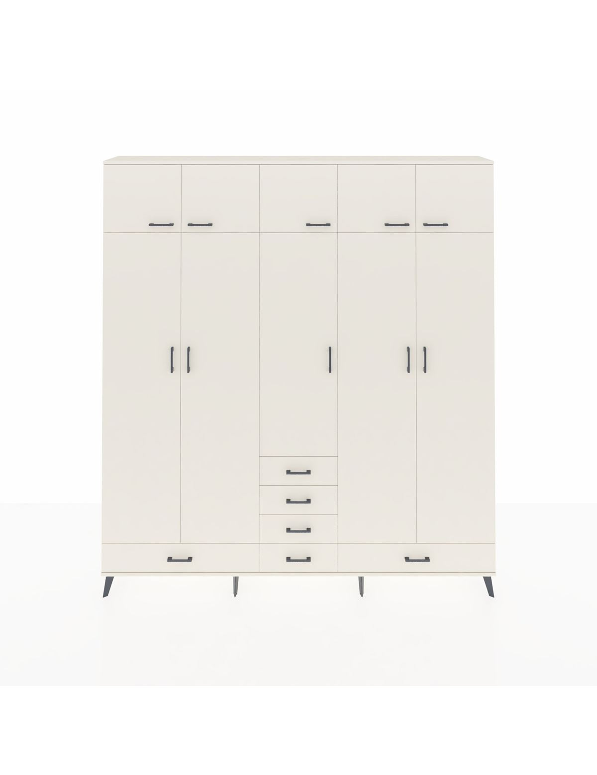 Arges Gardrop 6 Raflı 6 Çekmeceli 4 Askılı 220x30x243 Aytaşı-Aytaşı