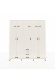 Arges Gardrop 6 Raflı 6 Çekmeceli 4 Askılı 220x30x243 Aytaşı-Aytaşı