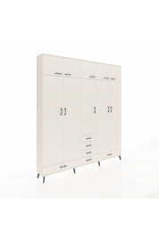 Arges Gardrop 6 Raflı 6 Çekmeceli 4 Askılı 220x30x243 Aytaşı-Aytaşı