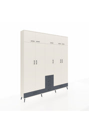 Arges Dolap 6 Raflı 6 Çekmeceli 4 Askılı 220x30x243 Aytaşı-Aytaşı/Antrasit