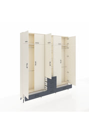 Arges Dolap 6 Raflı 6 Çekmeceli 4 Askılı 220x30x243 Aytaşı-Aytaşı/Antrasit