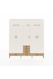 Arges Dolap 6 Raflı 6 Çekmeceli 4 Askılı 220x30x243 Aytaşı-Aytaşı/Çam
