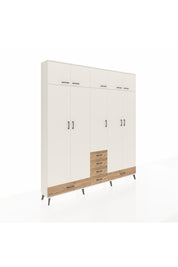 Arges Dolap 6 Raflı 6 Çekmeceli 4 Askılı 220x30x243 Aytaşı-Aytaşı/Çam
