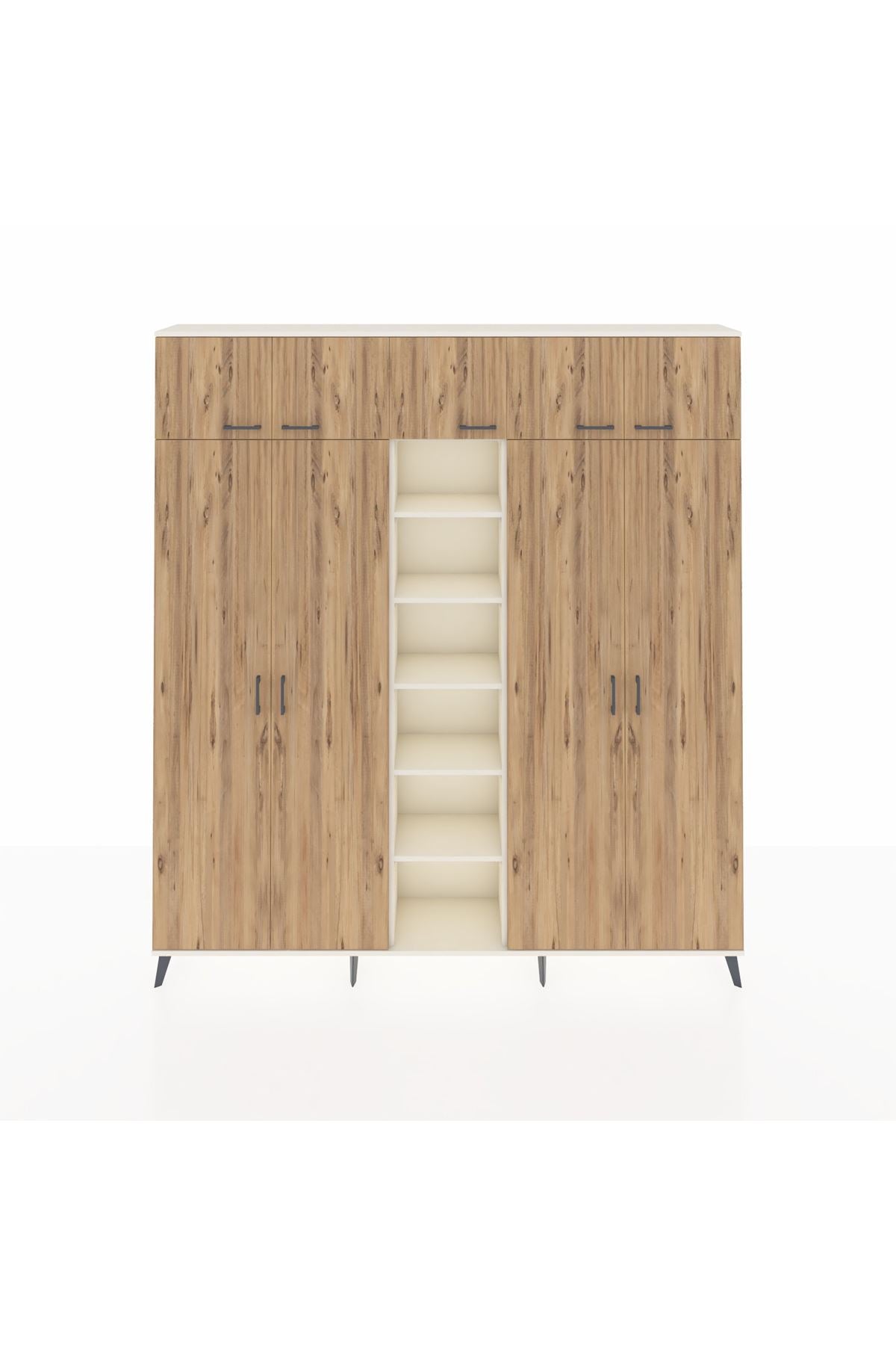 Arges Dolap 18 Raflı 9 Kapaklı 220x30x243 Aytaşı-Çam/Aytaşı