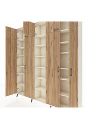 Arges Dolap 18 Raflı 9 Kapaklı 220x30x243 Aytaşı-Çam/Aytaşı