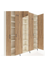 Arges Dolap 18 Raflı 9 Kapaklı 220x30x243 Aytaşı-Çam/Aytaşı