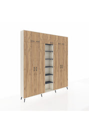 Arges Dolap 18 Raflı 9 Kapaklı 220x30x243 Aytaşı-Çam/Antrasit