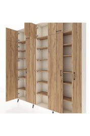 Arges Gardrop 18 Raflı 9 Kapaklı 220x30x243 Aytaşı-Çam