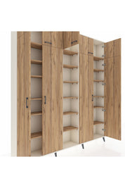 Arges Gardrop 18 Raflı 9 Kapaklı 220x30x243 Aytaşı-Çam