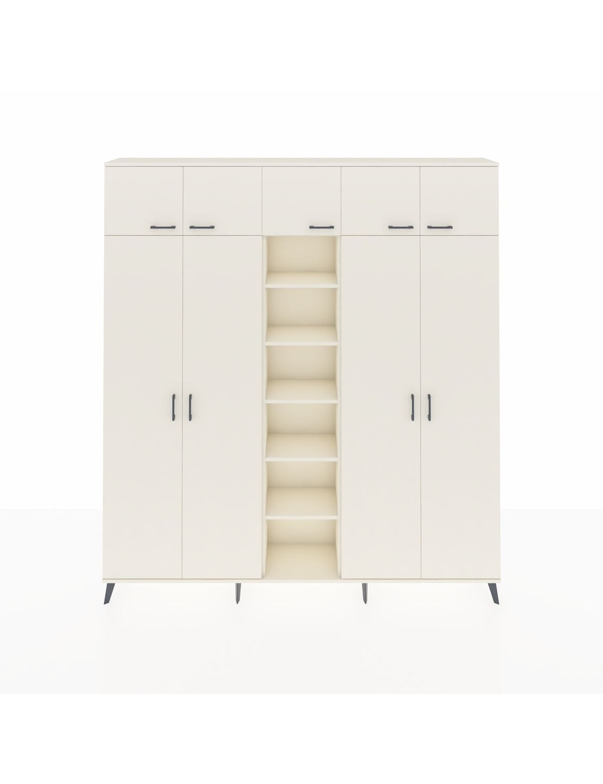 Arges Gardrop 18 Raflı 9 Kapaklı 220x30x243 Aytaşı-Aytaşı