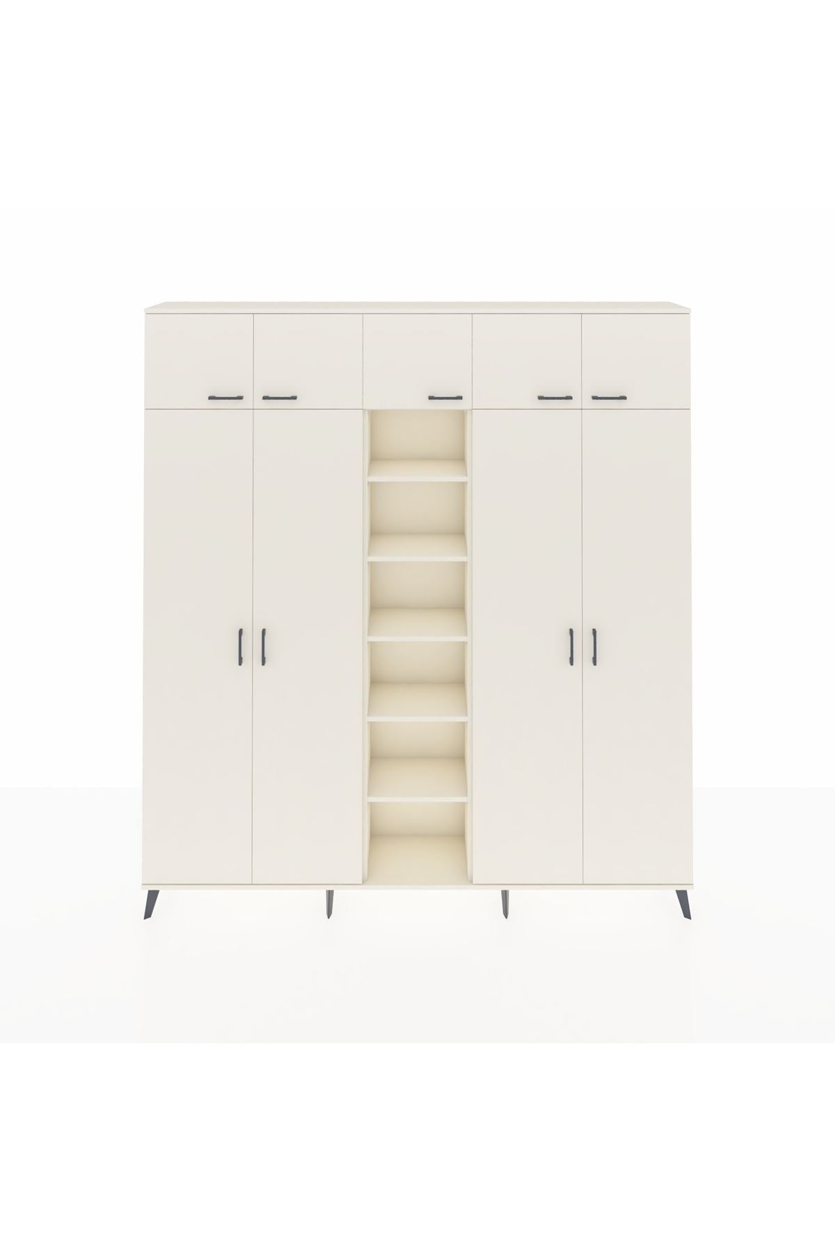 Arges Gardrop 18 Raflı 9 Kapaklı 220x30x243 Aytaşı-Aytaşı