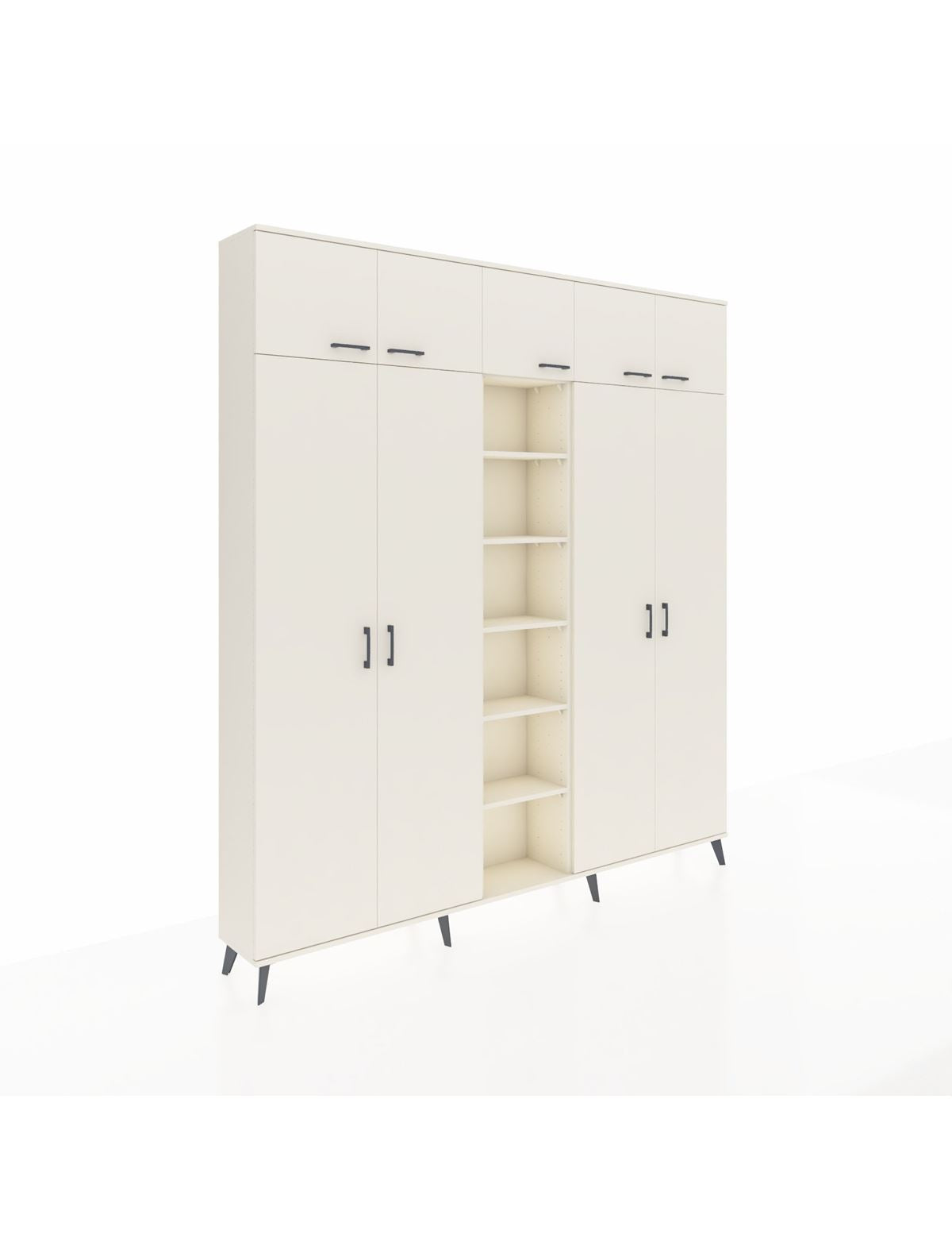 Arges Gardrop 18 Raflı 9 Kapaklı 220x30x243 Aytaşı-Aytaşı