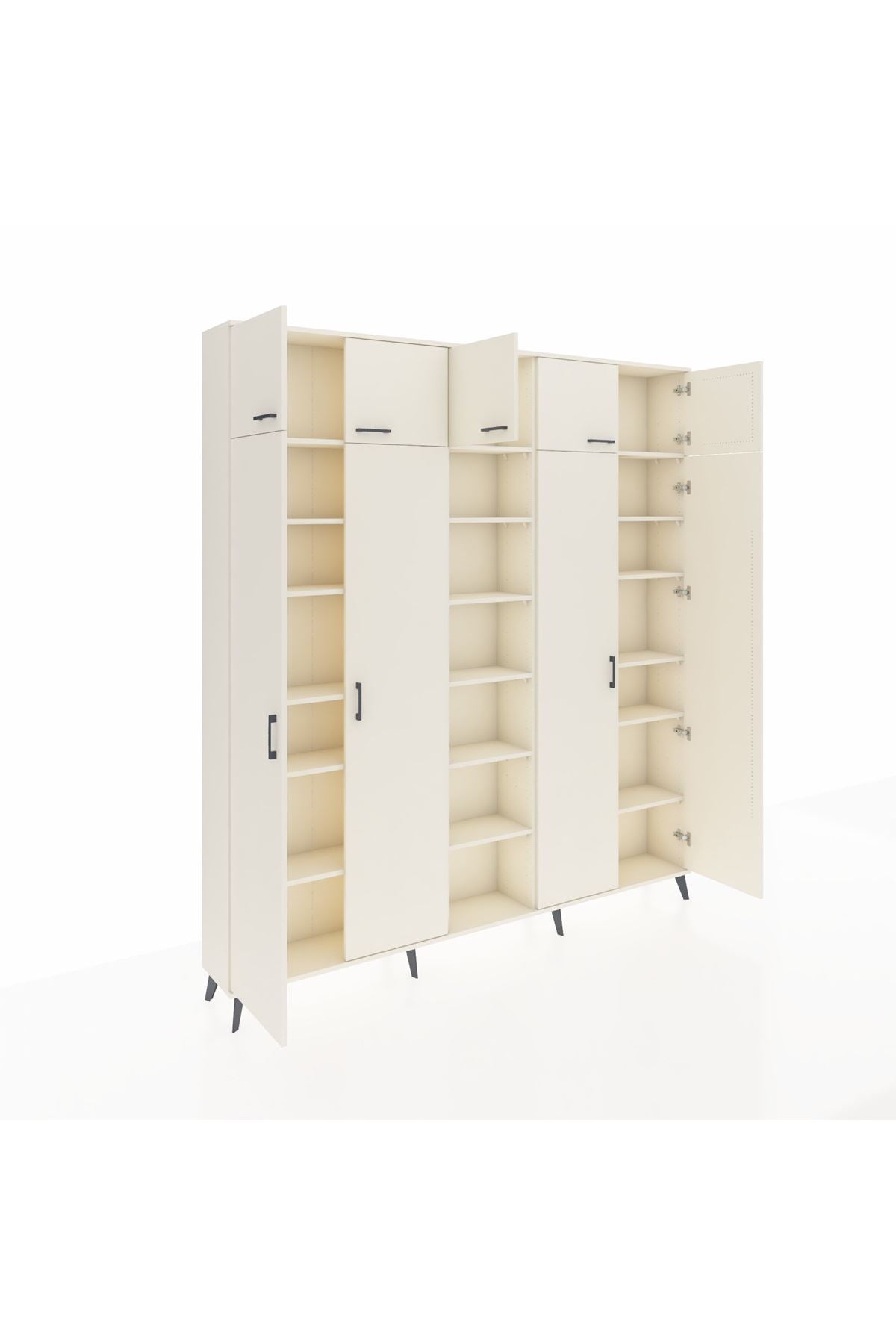 Arges Gardrop 18 Raflı 9 Kapaklı 220x30x243 Aytaşı-Aytaşı