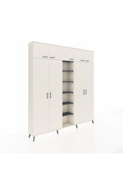 Arges Dolap 18 Raflı 9 Kapaklı 220x30x243 Aytaşı-Aytaşı/Antrasit