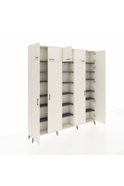 Arges Dolap 18 Raflı 9 Kapaklı 220x30x243 Aytaşı-Aytaşı/Antrasit