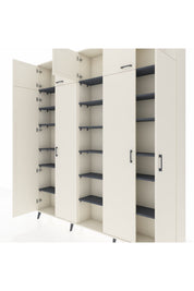 Arges Dolap 18 Raflı 9 Kapaklı 220x30x243 Aytaşı-Aytaşı/Antrasit