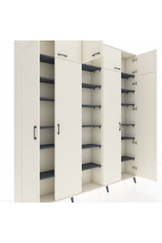 Arges Dolap 18 Raflı 9 Kapaklı 220x30x243 Aytaşı-Aytaşı/Antrasit