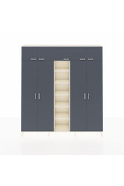 Arges Dolap 18 Raflı 9 Kapaklı 220x30x243 Aytaşı-Antrasit/Aytaşı