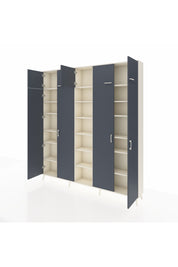 Arges Dolap 18 Raflı 9 Kapaklı 220x30x243 Aytaşı-Antrasit/Aytaşı