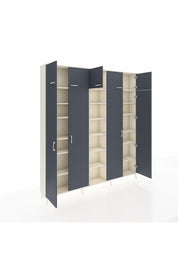 Arges Dolap 18 Raflı 9 Kapaklı 220x30x243 Aytaşı-Antrasit/Aytaşı