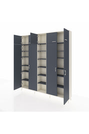 Arges Gardrop 18 Raflı 9 Kapaklı 220x30x243 Aytaşı-Antrasit