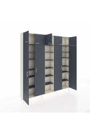 Arges Gardrop 18 Raflı 9 Kapaklı 220x30x243 Aytaşı-Antrasit