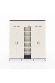 Arges Gardrop 18 Raflı 9 Kapaklı 220x30x243 Antrasit-Aytaşı