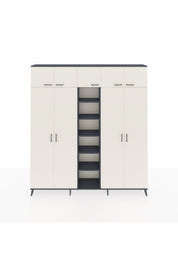 Arges Dolap 18 Raflı 9 Kapaklı 220x30x243 Antrasit-Aytaşı/Antrasit