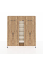 Arges Dolap 18 Raflı 9 Kapaklı 220x30x243 Çam-Çam/Aytaşı