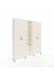 Arges Gardrop 17 Raflı 3 Çekmeceli 4 Kapaklı 220x30x243 Aytaşı-Aytaşı