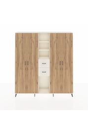 Arges Dolap 15 Raflı 2 Çekmeceli 4 Kapaklı 220x30x243 Aytaşı-Çam/Aytaşı