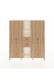 Arges Gardrop 15 Raflı 2 Çekmeceli 4 Kapaklı 220x30x243 Aytaşı-Çam