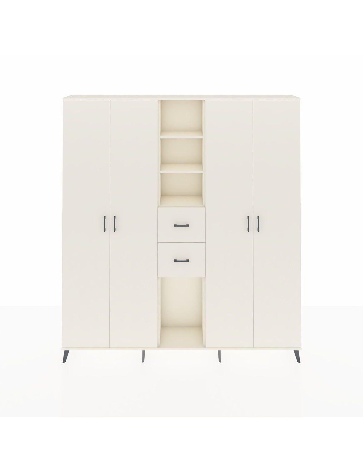 Arges Gardrop 15 Raflı 2 Çekmeceli 4 Kapaklı 220x30x243 Aytaşı-Aytaşı