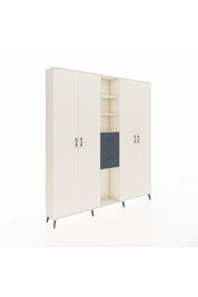 Arges Dolap 15 Raflı 2 Çekmeceli 4 Kapaklı 220x30x243 Aytaşı-Aytaşı/Antrasit