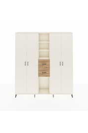 Arges Dolap 15 Raflı 2 Çekmeceli 4 Kapaklı 220x30x243 Aytaşı-Aytaşı/Çam