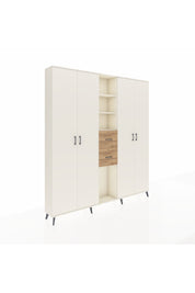 Arges Dolap 15 Raflı 2 Çekmeceli 4 Kapaklı 220x30x243 Aytaşı-Aytaşı/Çam