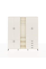 Arges Gardrop 14 Raflı 4 Çekmeceli Tek Askılı 220x30x243 Aytaşı-Aytaşı