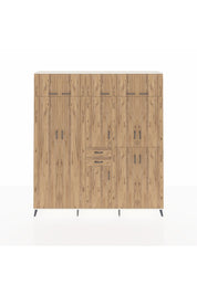 Arges Gardrop 10 Raflı 2 Çekmeceli 3 Askılı 220x30x243 Aytaşı-Çam