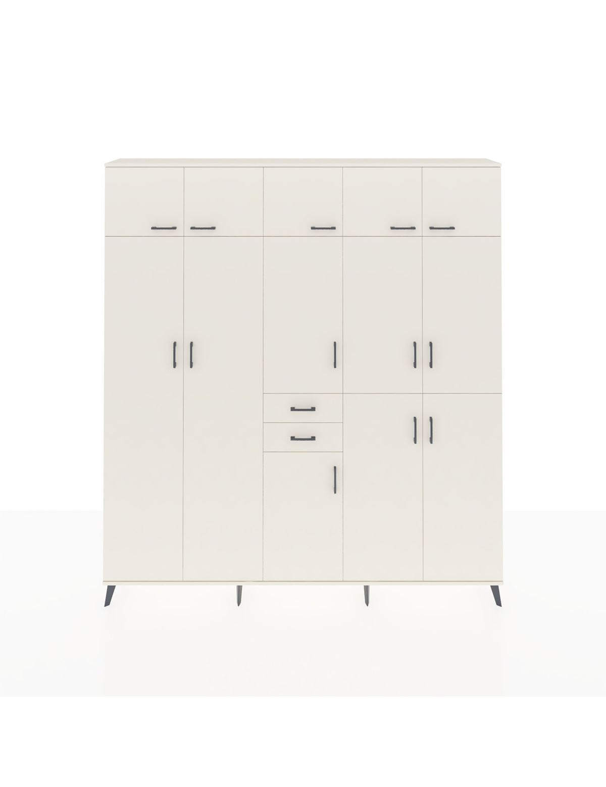 Arges Gardrop 10 Raflı 2 Çekmeceli 3 Askılı 220x30x243 Aytaşı-Aytaşı