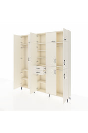 Arges Gardrop 10 Raflı 2 Çekmeceli 3 Askılı 220x30x243 Aytaşı-Aytaşı